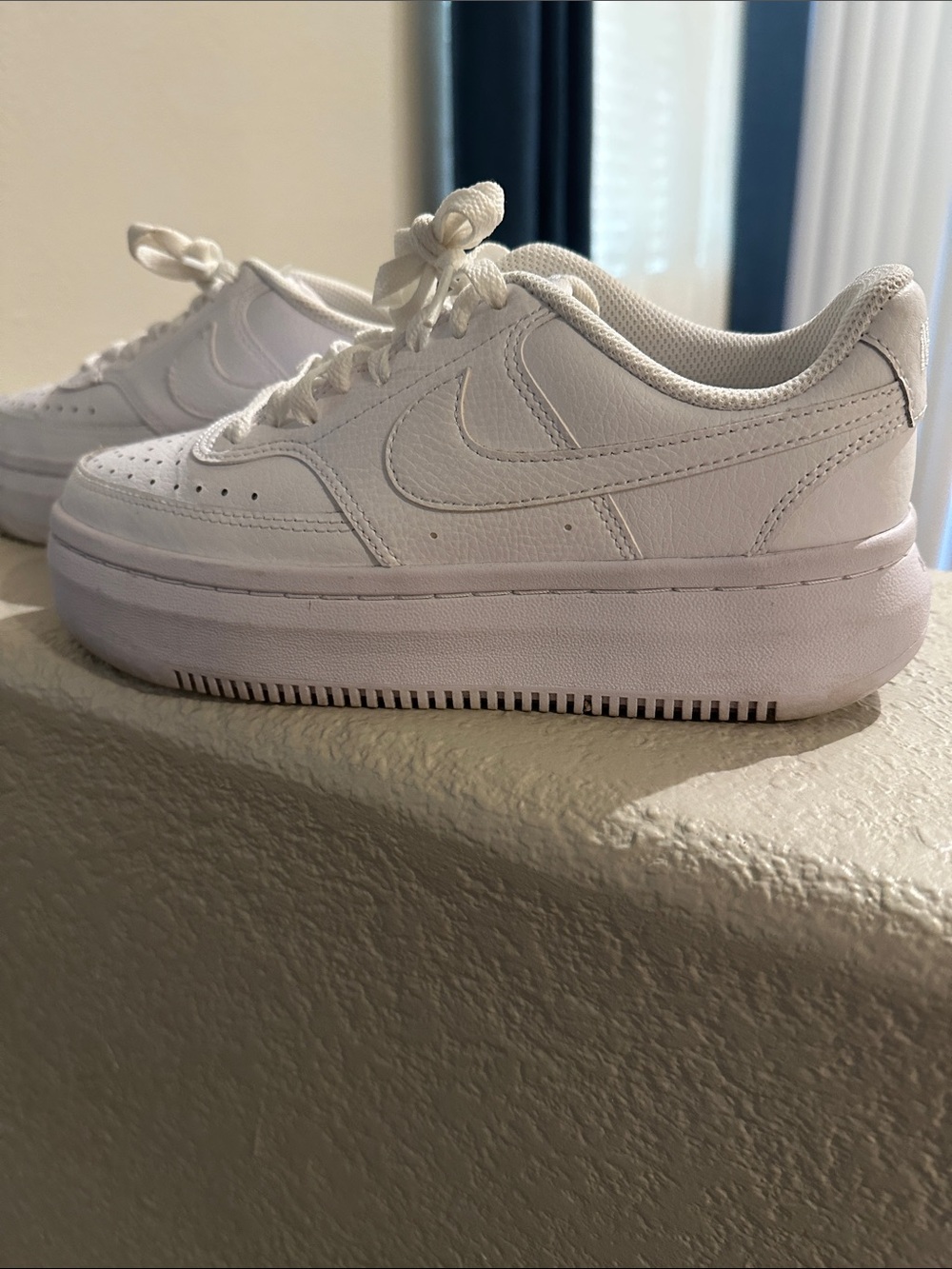 Nike Women’s White Platform Sneaker